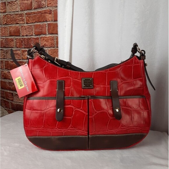 Dooney & Bourke Red and Brown Women's Bag - Picture 1 of 15